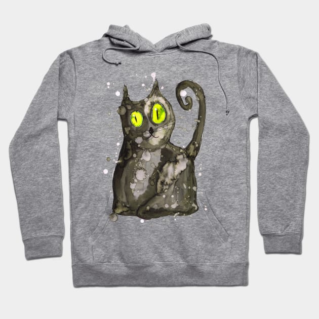 Big fat black cat Hoodie by Bwiselizzy